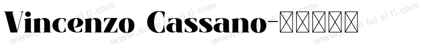 Vincenzo Cassano字体转换